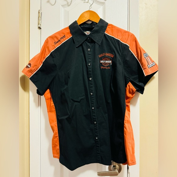 Harley Davidson 1W Women’s Mechanics Shirt - Picture 1 of 5